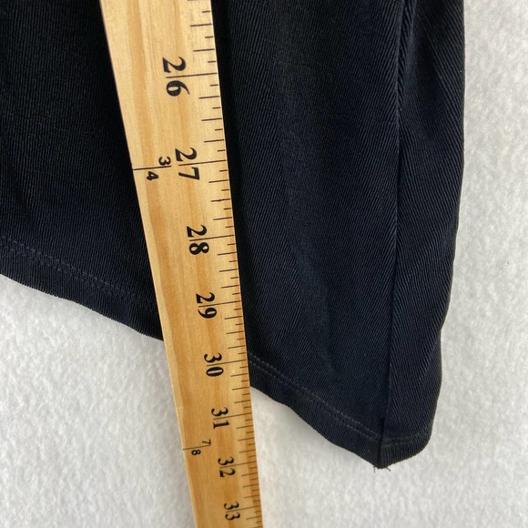 Chicos Travelers Sz 2 Large Black Cardigan Button Back Open Front 3/4 Sleeve - Picture 6 of 8